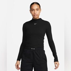 Nike Women's Black Mock-Neck Top